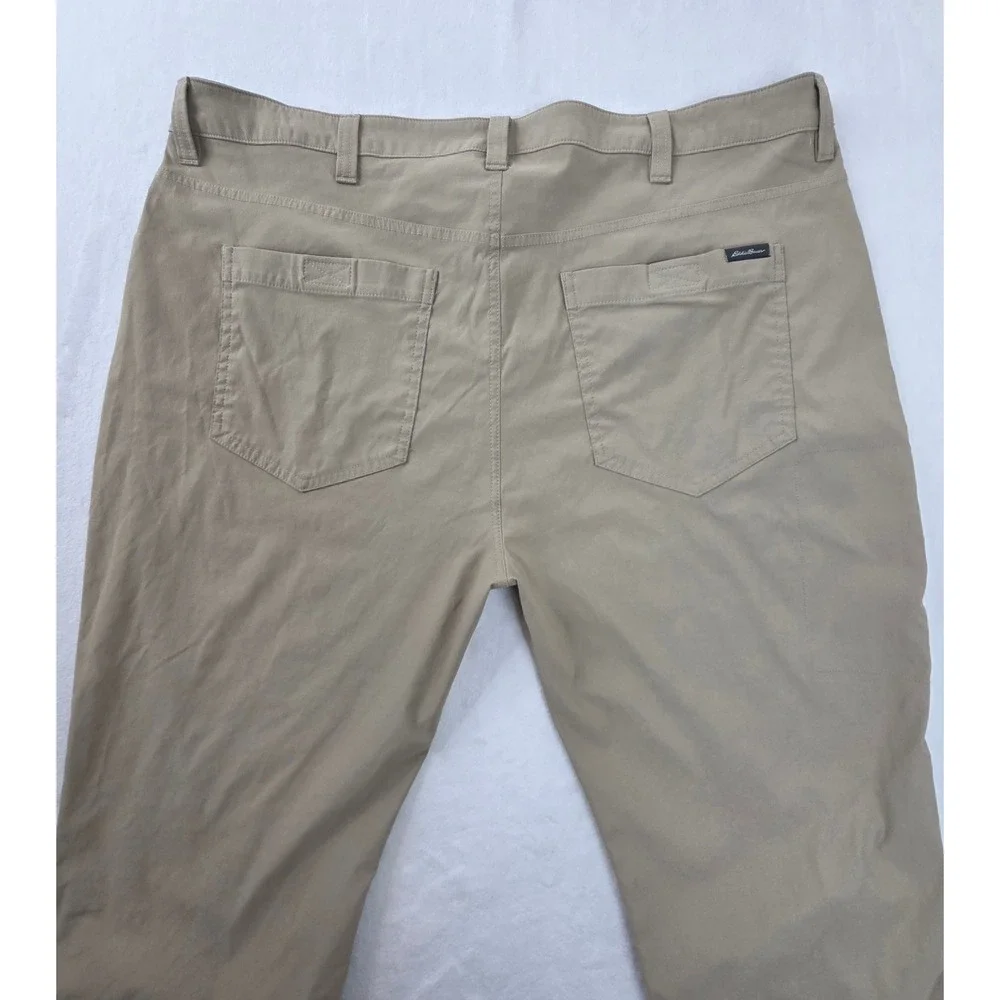 Eddie Bauer Tech‎ Pant Mens 40x32 Tan Excellent Outdoor Performance 1423671